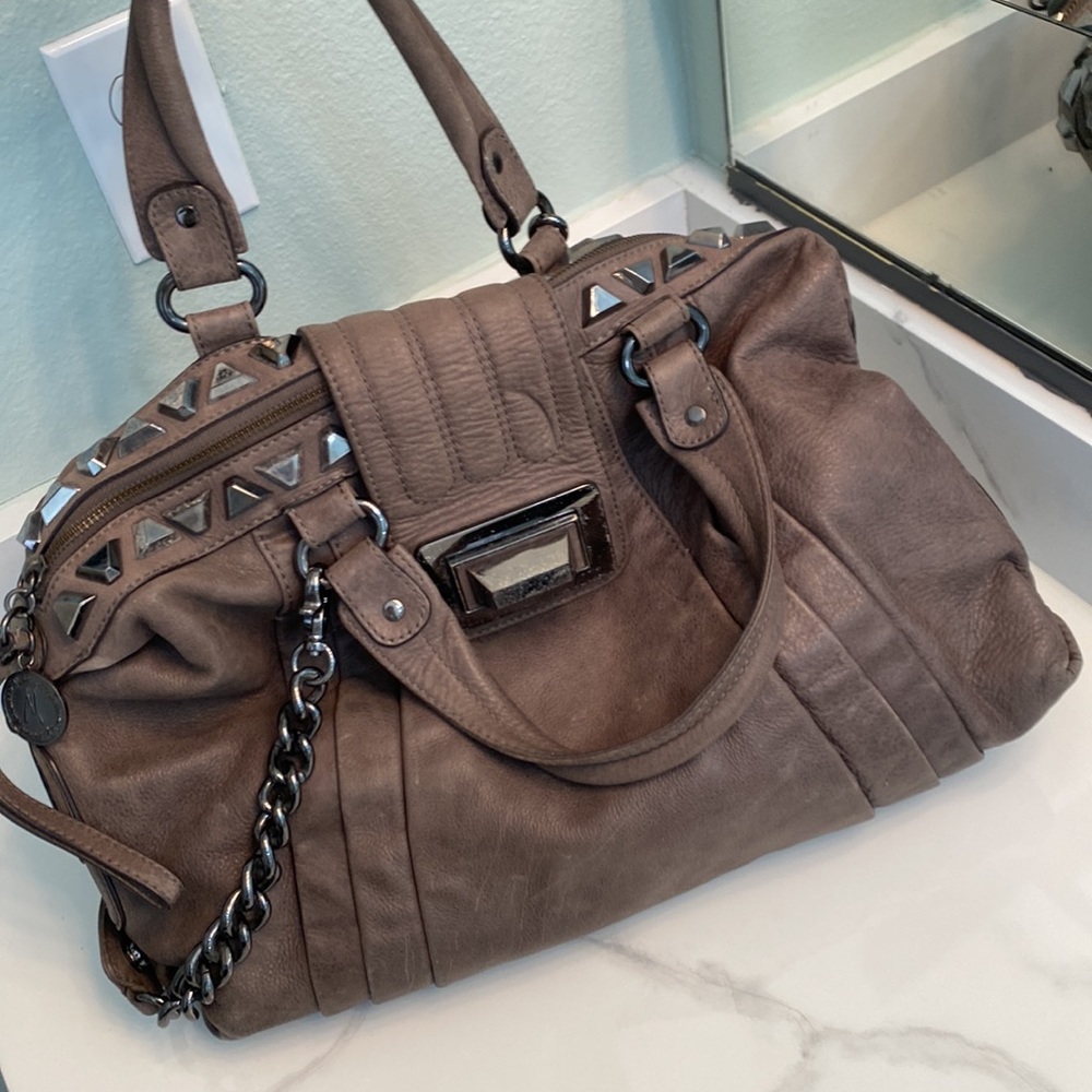 GUESS By MARCIANO Brand Handbag Purse Satchel Gray